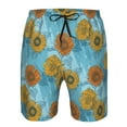 thumbnail image 3 of Pofeuu Sunflowers Prin Men's Swim Trunks Quick Dry Bathing Suit Swimming Board Shorts Mesh Lining Beach Swimwear-Medium, 3 of 6