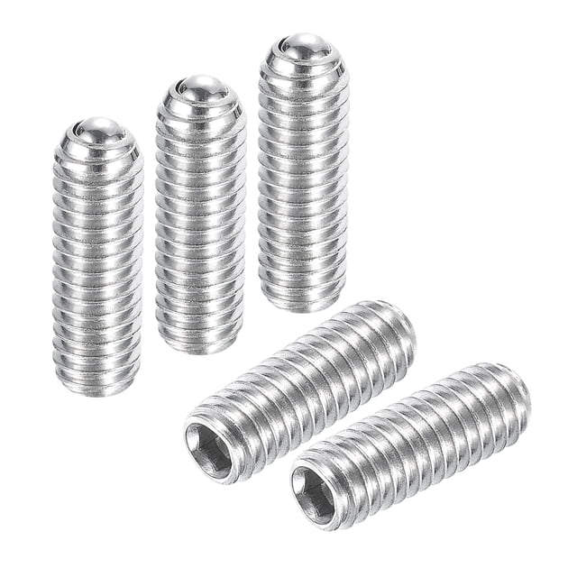 Ensemble de Vis à Billes, M4 x 12mm Ressort Métrique Hexagonal en Acier Inoxydable 304 Lot de 20