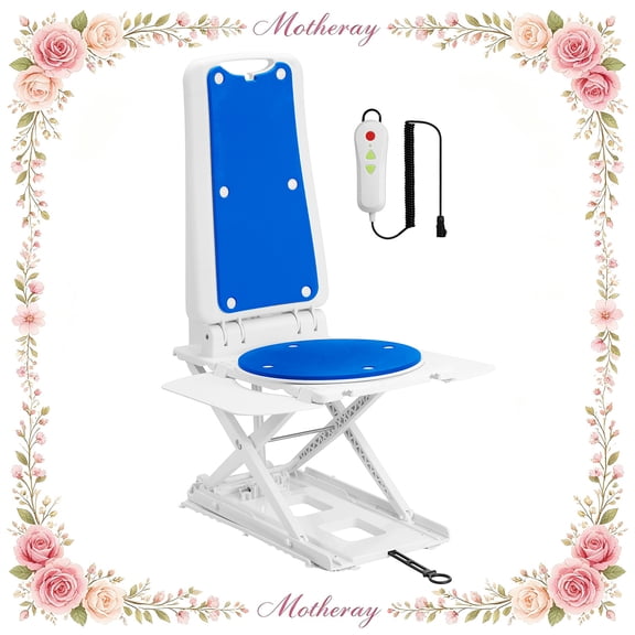 QEASET Ultra Quiet Bath Lift, Mother's Day Gift for Mom, Blue