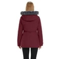 thumbnail image 5 of Wantdo Women's Recycled Thicken Puffer Jacket Quilted Winter Jacket Windproof Insulated Puffy Coat Wine Red S, 5 of 10