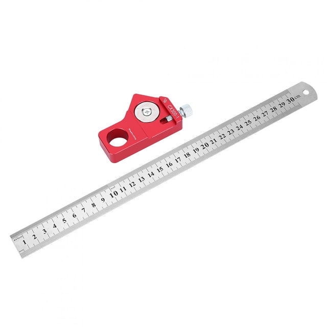 Regla de trazado de carpintería CX300-1, herramienta portátil de marcado de medida recta de 300MM/11,81 pulgadas