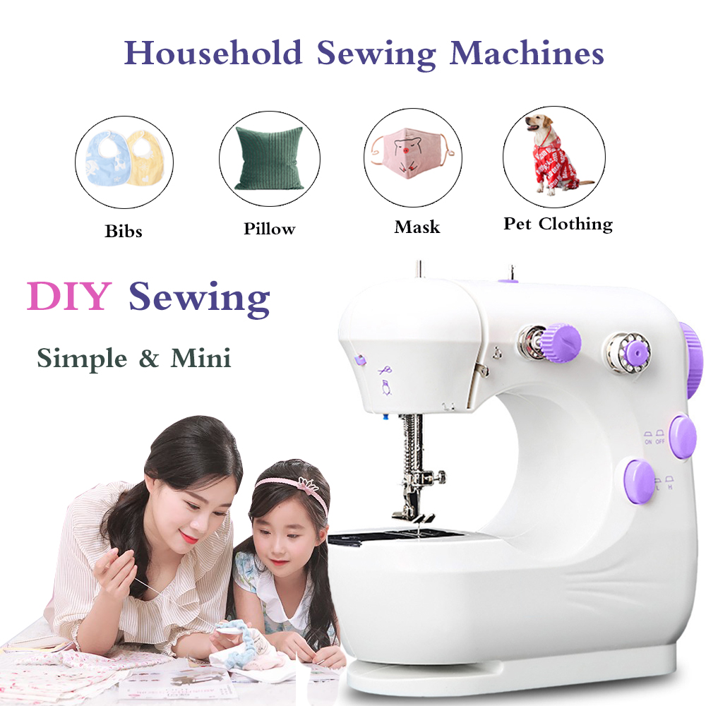 TureClos Mini Electric Sewing Machine Portable Household Sewing Machine