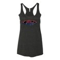 thumbnail image 2 of Red Blue and Black Ford Logo | Womens Cars and Trucks Premium Tri-Blend Racerback Tank Top, Vintage Black, X-Large, 2 of 3