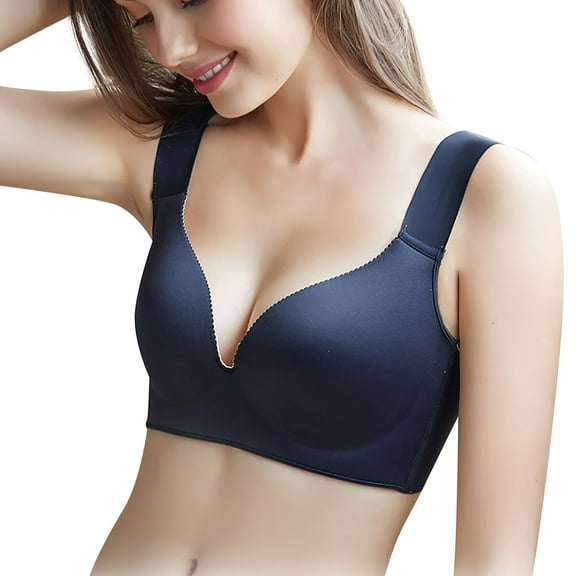 Sngxgn Women's S uper Soft Bra Underwire Lightly Lined T-Shirt Bra(Black,38/85E)