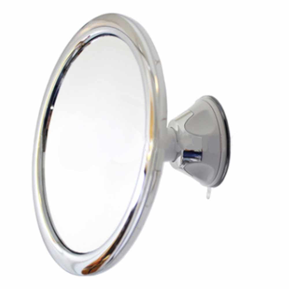 Fogless Shower Mirror with Builtin Razor Holder, 360° Rotation