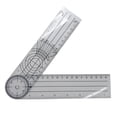 thumbnail image 1 of Clear Goniometer, Foldable Angle Ruler 14in Length Inch CM Size 360 Degrees  for Home, 1 of 8