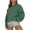 Dark Green, variant on Women's Casual Long Sleeve Crew Neck Sweatshirt Top Loose Fit Pullover Sweater Oversized Trendy Streetwear Soft Fleece Lined Winter Fall Basic Sweatshirts