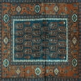 thumbnail image 1 of Ahgly Company Indoor Square Persian Light Blue Traditional Area Rugs, 8' Square, 1 of 4