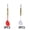 Red and White, variant on BESTSKY 6Pcs Darts Safe and Strong Steel Tip Darts,Non-Breakable Darts Metal Tip Set,Red and Black