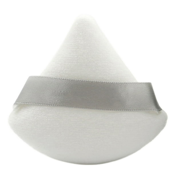 Yim Triangle Shape Powder Puff Washable Mini Cosmetics Soft Cotton Face Powder Lightweight Puff