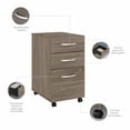 thumbnail image 3 of Studio C 72W L Shaped Desk with Drawers in Modern Hickory - Engineered Wood, 3 of 10