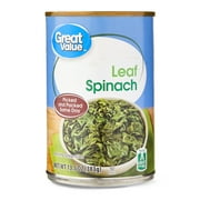 Great Value Canned Leaf Spinach, 13.5 oz Can