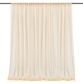 thumbnail image 4 of Mesh Curtain Wedding Arch Drapery White 5 X 10 Ft Light Blue Translucent Decorate Pink Window Decor Ornaments, 4 of 12