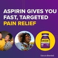 thumbnail image 4 of Bayer Back and Body Extra Strength Aspirin 500mg, Aspirin Plus 32.5 mg Caffeine Pain Reliever, Powerful Back and Body Pain Relief, 100 Coated Caplets, 4 of 9