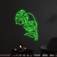thumbnail image 3 of Handmadetneonsign Custom Monstera Leaf Neon Light, Tropical Leaf Led Light, Green Leaf Neon Sign Decor, 3 of 5