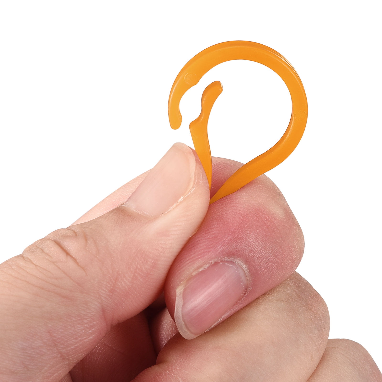Unique Bargains Plastic Lobster Clasp Colorful Claw Snap Clip Hooks Orange