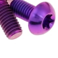 thumbnail image 3 of Pernos de Rotor de freno de disco de bicicleta de montaña Baoblaze 6 uds Tornillo de cabeza de bicicleta 12mm Púrpura M5 x 12 mm, 3 of 8