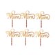 thumbnail image 2 of Golden6pcs Cake Toppers Mamá Letras Impreso Cake Picks Decoraciones divertidas para cupcakes Acrílico Cake Plug Theme esquí esquí Gafas de esquí, 2 of 2
