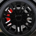 thumbnail image 1 of Houderco Tapas Hubcaps Negras Para De Con Estilizado Y Material Resistente, 1 of 7