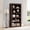 Brownish red, variant on Kicctian 5-Tier Wooden Bookcase -Tall Bookshelf with Storage, Open Display Shelves for Home Office, Living Room, Bedroom