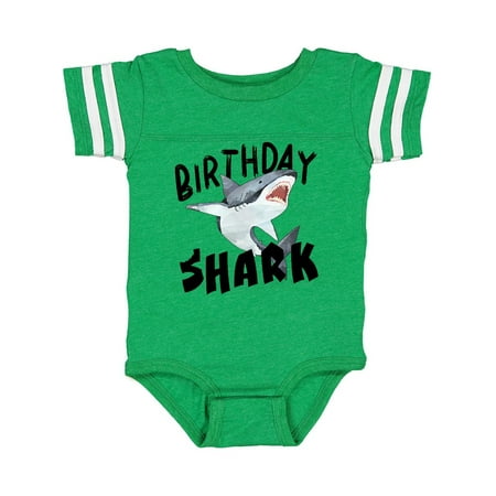 

Inktastic Birthday Shark Gift Baby Boy or Baby Girl Bodysuit