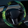 thumbnail image 2 of Peacock Feathers 14.5 Inch Printing PVC Leather Auto Accessories Steering Wheel Cover Car Wheel Covers Steering Wheel Cover, 2 of 6