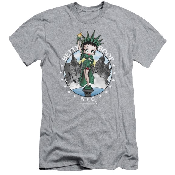 Betty Boop Nyc S/S Adult 30/1 T-Shirt Athletic Heather