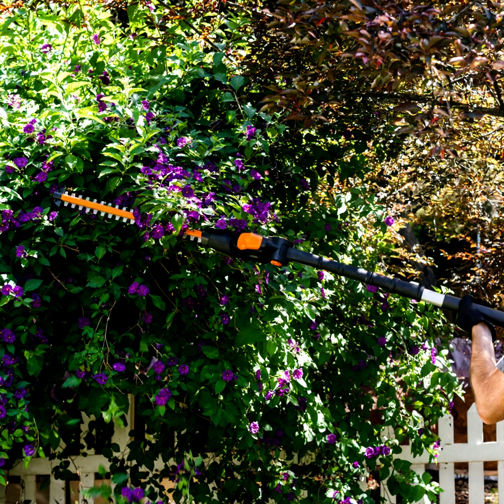 Worx WA0308 20" Hedge Trimmer Head Attachment, Dual-Action Cutting Blades