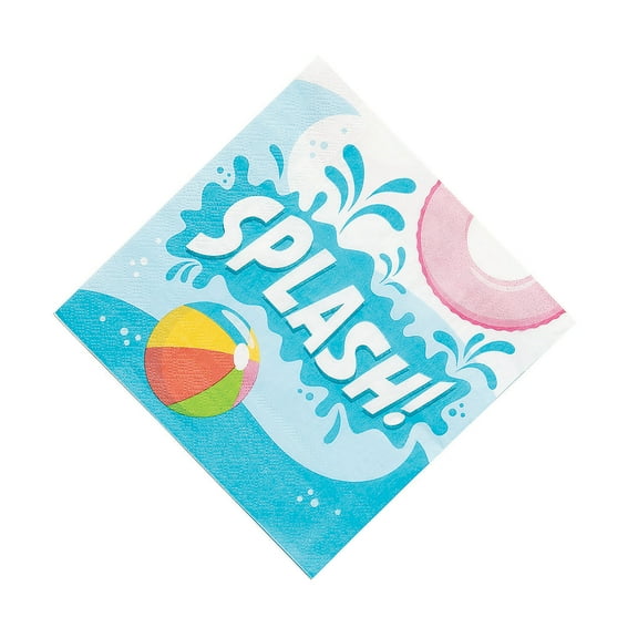 Pool Party Lunch Nap - Party Supplies - 16 Pieces