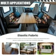 thumbnail image 3 of FOR U DESIGNS Frog American Flag Print 2 Pcs RV Dinette Cushion Covers Comfortable RV Couch Cover Stretch Sofa Furniture Protector Loveseat Chair Cover for RV Camper Car Bench, 3 of 7
