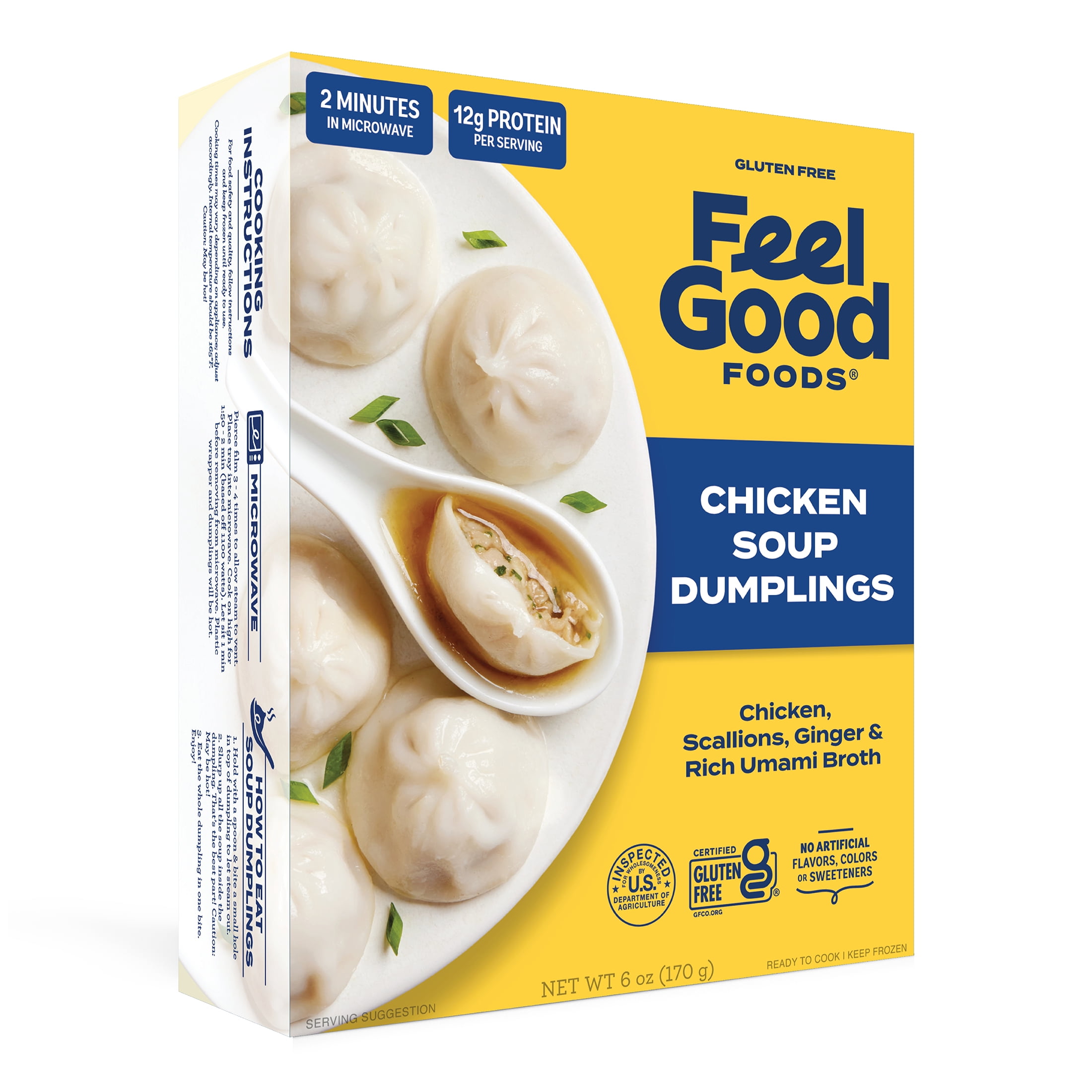 Feel Good Foods Gluten-Free Chicken Soup Dumplings, 6oz