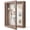 Rustic Brown, variant on 8x10 inch linen-backed pop-up photo frame - sturdy and durable, perfect for displaying flowers, photos, medals, and other keepsakes.