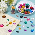 thumbnail image 5 of 80 Pcs Acrylic Sew on Rhinestone Faceted Flatback Crystal Buttons Gems 4 Styles for Clothing Wedding Dress Decoration Mixed Colors, 5 of 7
