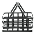 thumbnail image 5 of HUBERT® Black Metal Tobacco Basket with Handles - 12"L x 7 3/4"W x 6"H, 5 of 6