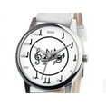 thumbnail image 2 of Music Lovers Watch with Music Notes Music Symbol White Face White Band Watch 165 WW, 2 of 2