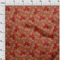 thumbnail image 2 of oneOone Georgette Viscose Fabric Leaves & Floral Artistic Sashiko Print Fabric BTY 42 Inch Wide, 2 of 4