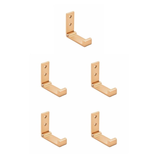 Injueey Folding Hanging Hooks Aluminium Alloy Punch Free Rack Strong Foldable Bearing Towel Hanger Invisible for Bathroom Living Room Type2 NO2 Injueey CBP259069