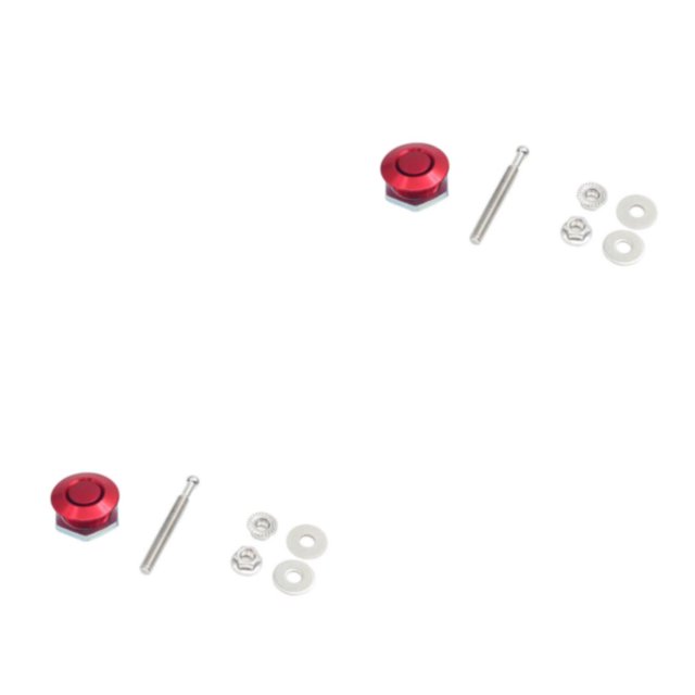 Thinsony Sleek And Affordable Hood Lock For Car Modification Engine Cover In Style red DP16-25 2Set