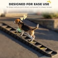 thumbnail image 3 of CoSoTower Foldable Dog Car Ramp, Dog Ramp with Anti-Slip Steps, Pet Stairs for Senior Pets to Access Cars and High Beds, Black, 3 of 7