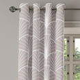 thumbnail image 2 of Ambesonne Art Deco Grommet Curtain, Warm Taupe Semi Circles, 50"x120", Warm Taupe and White, 2 of 5