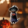 thumbnail image 4 of Witch Cat Acrylic Keychain Style D Unique Halloween Gift Idea, 4 of 9