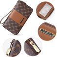 thumbnail image 4 of BOSTANTEN Leather Wallets for Women RFID Blocking Zip Around Credit Card Holder Phone Wristlet Clutch, 4 of 13