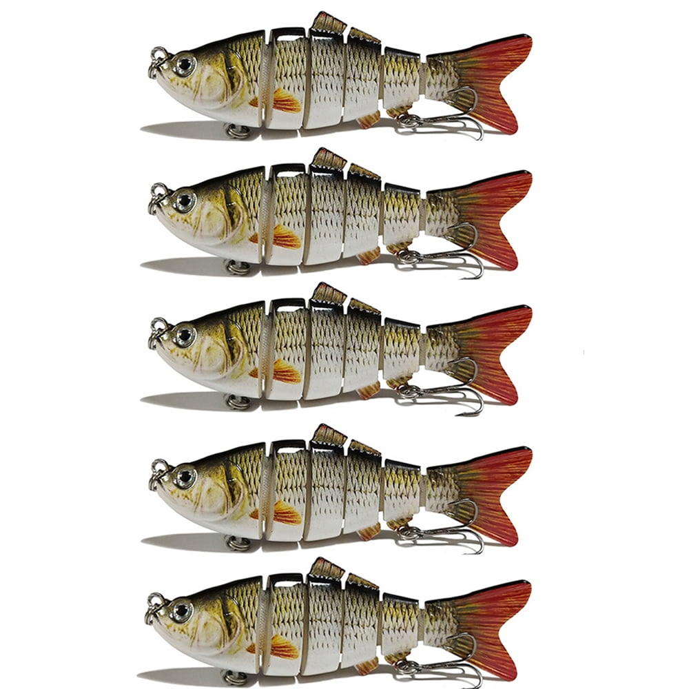 Predator Fish Walleye Trout Details about   Lifelike Fishing Lures for Bass Realistic Multi 