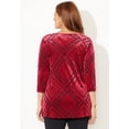 thumbnail image 2 of Catherines Women's Plus Size Anywear Burnout V-Neck Tunic, 2 of 4