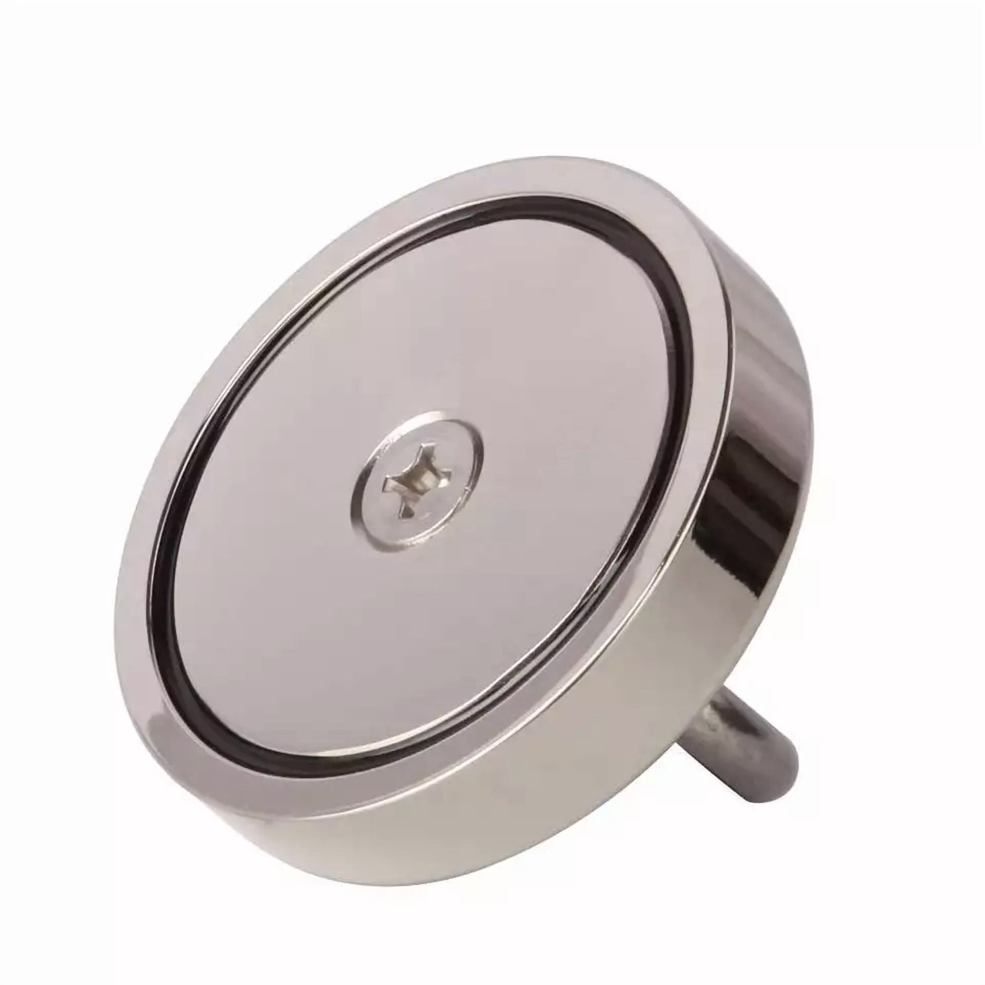 CRESTIN- Neodymium Fishing Magnets 2 Pack, 400Lbs Pulling Force Strong Round Rare Earth