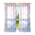 thumbnail image 6 of Yayeee Window Curtains Set of 2 for Living Room Light Filtering 63"x42", Light Blue Gradient, 6 of 7