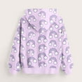 thumbnail image 3 of Girls Clothes Clearance Under 5, Girls Sweatshirts Lovely Rainbow Printed Hoodies Long Sleeve Loose Hooded Pullover Fall Winter Tops for Kids (9 Years, Purple 01), 3 of 3