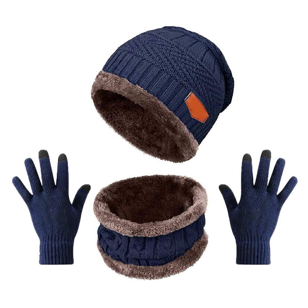 Unisex Men Women Beanie hat Loop Scarf Touchscreen Gloves Sets Slouchy Winter hat Neck Scarf Warm Snow Knitting hat Unisex Men Women Beanie hat Loop Scarf Touchscreen Gloves Sets Slouchy Winter hat Neck Scarf Warm Snow Knitting hat