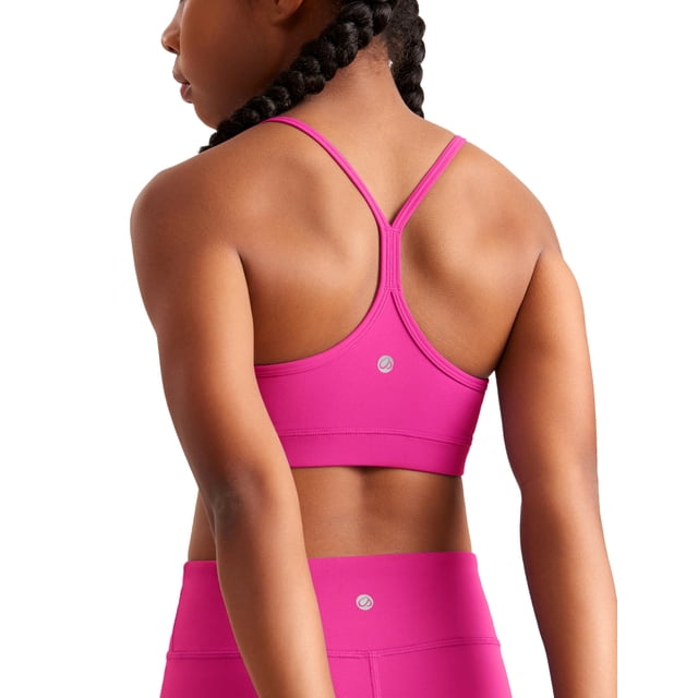 Top Deportivo para Niñas CRZ YOGA Butterluxe con Espalda en Y Morado Talla M