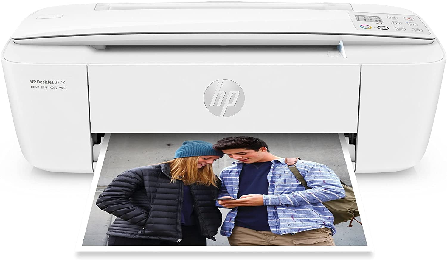 HP DeskJet Wireless Color Inkjet Printer W LCD, Print Scan Copy